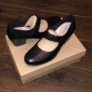 Clarks Emslie Lublin Black Leather Cuir Noir